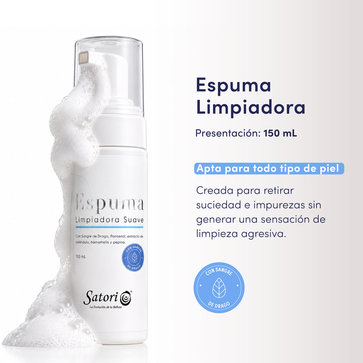 Espuma limpiadora